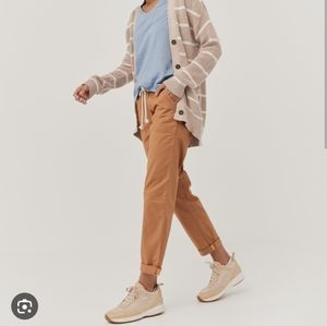 Pact Twill Woven Roll Up Pant Ochre